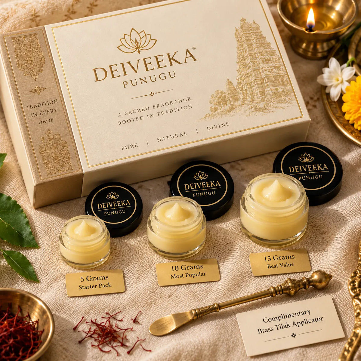 Deiveeka Punugu Pure Temple-Grade Paste
